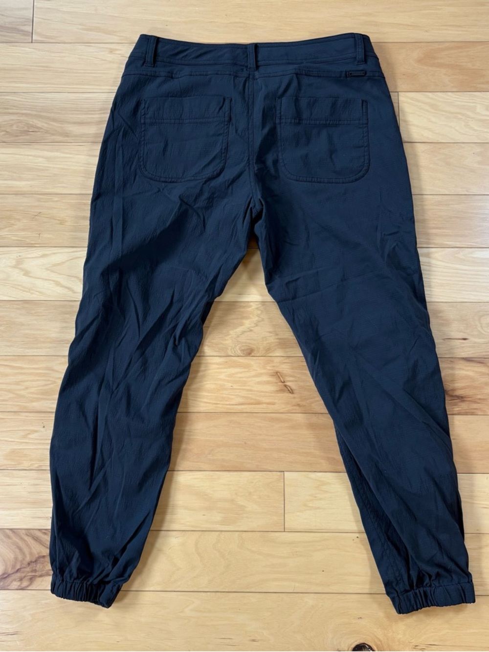 prAna Revenna Ripstop Joggers Womens Sz 8 Black Nylon DWR Hiking Pants - Picture 2 of 12